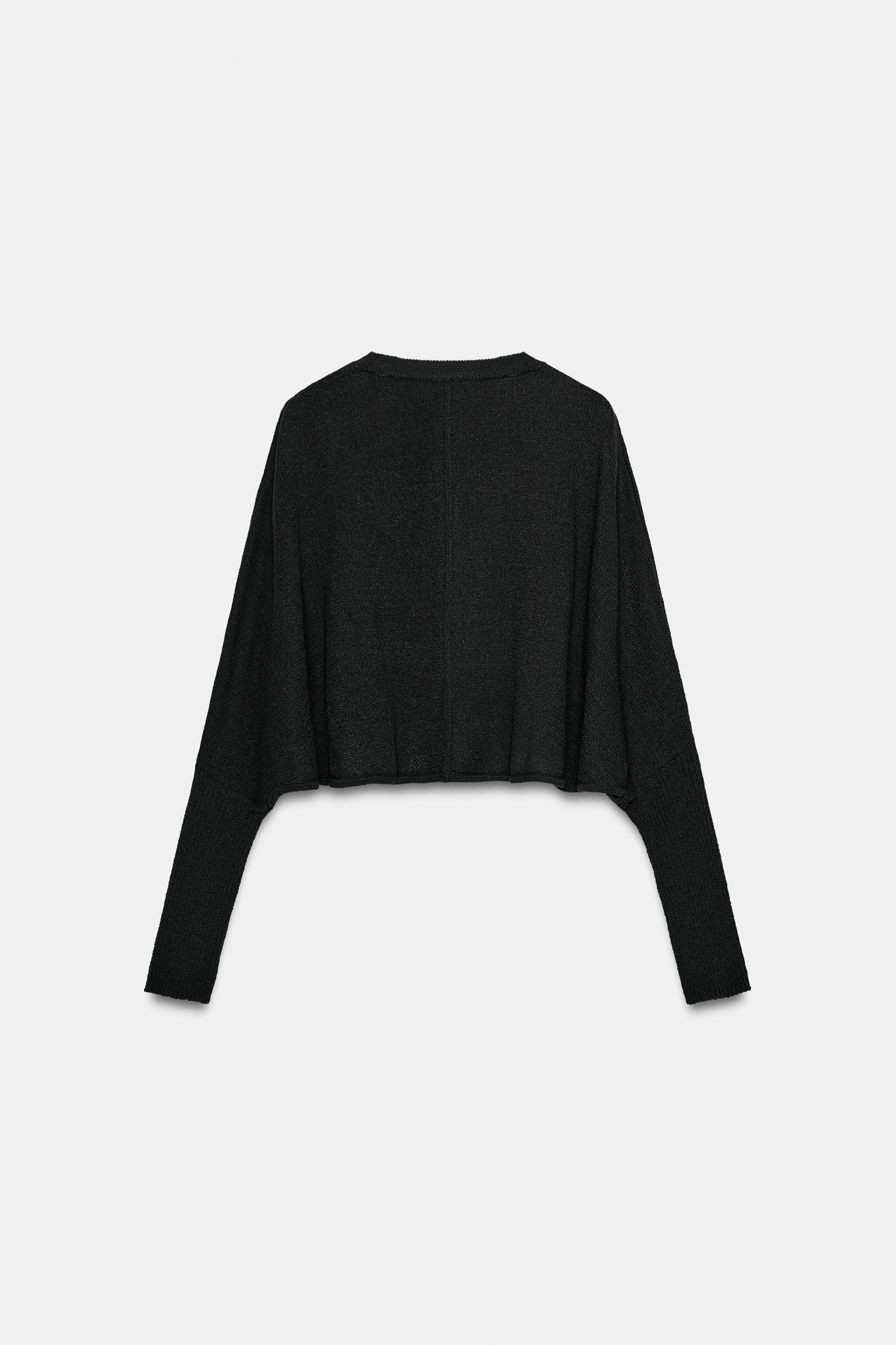 BATWING SLEEVE CROPPED JUMPER